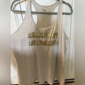 Gapfit Gray Tank Top with Gold Print